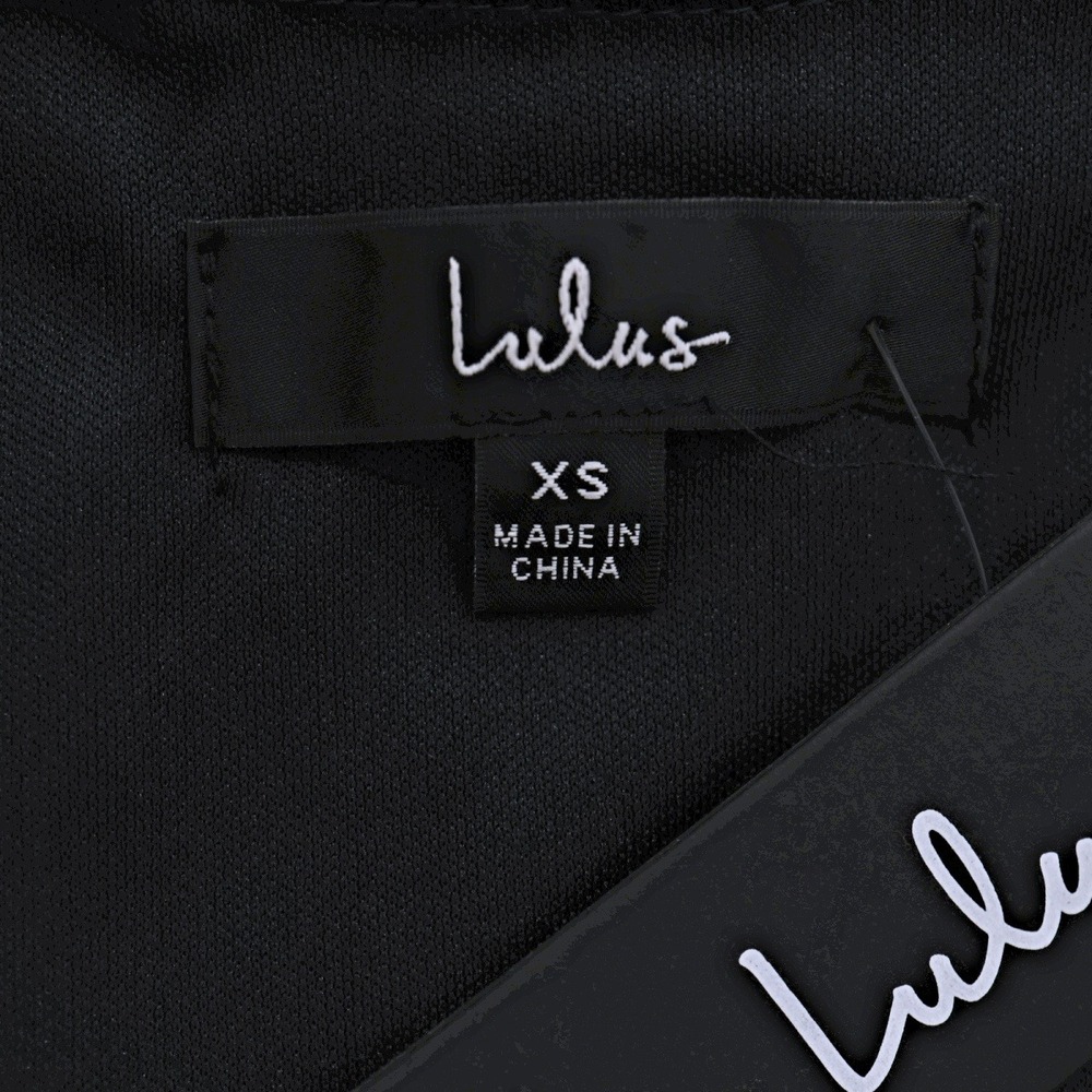 NWT Lulus Next To You Swiss Dot Ruffle Surplice Slit V-Neck Midi‎ Dress Navy XS - Picture 8 of 15